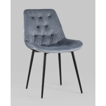 Стул Джастин велюр серый