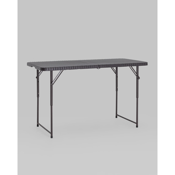 Стол складной чемодан пластиковый Кейт 120 коричневый