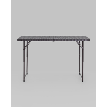 Стол складной чемодан пластиковый Кейт 120 коричневый