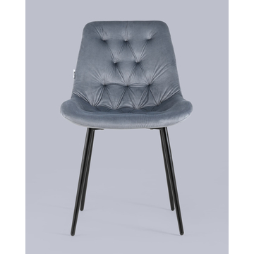 Стул Джастин велюр серый