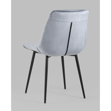 Стул Джастин велюр серый