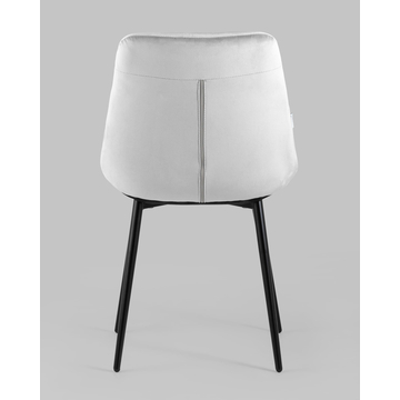 Стул Джастин велюр светло-серый