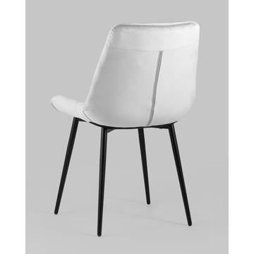 Стул Джастин велюр светло-серый