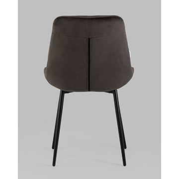 Стул Джастин велюр темно-коричневый