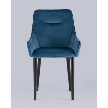 Стул Джоан велюр пыльно-синий
