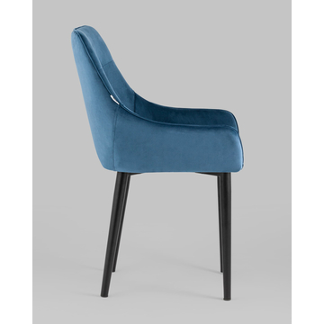 Стул Джоан велюр пыльно-синий