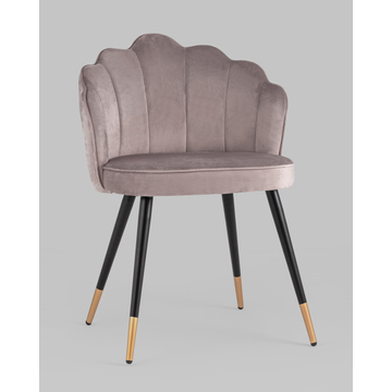 Стул Камилла велюр пепельно-розовый