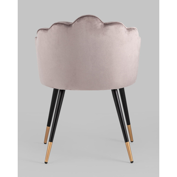 Стул Камилла велюр пепельно-розовый