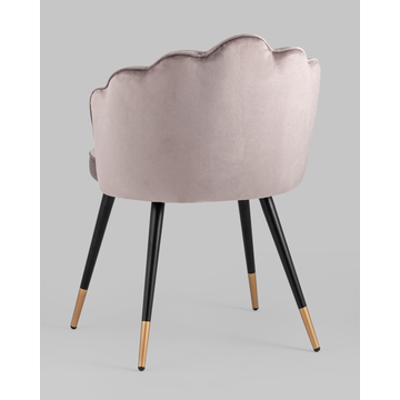 Стул Камилла велюр пепельно-розовый