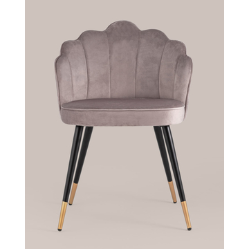 Стул Камилла велюр пепельно-розовый