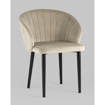 Стул с подлокотниками Шон велюр бежевый