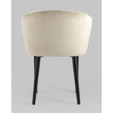 Стул с подлокотниками Шон велюр бежевый