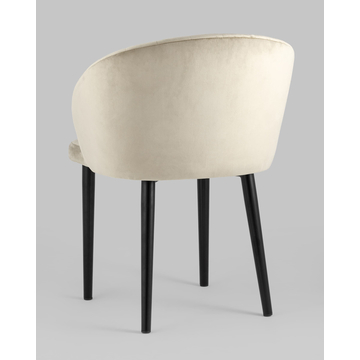 Стул с подлокотниками Шон велюр бежевый