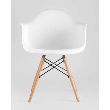 Обеденная группа стол DSW Rectangle, 4 белых стула DAW