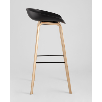 Обеденная группа стол барный DSW NEW 120*60*106 см белый, 4 барных стула LIBRA черный