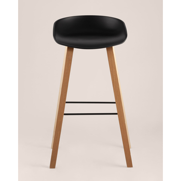 Обеденная группа стол барный DSW NEW 120*60*106 см белый, 2 барных стула LIBRA черный