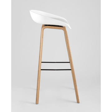 Обеденная группа стол барный DSW NEW 120*60*106 см белый, 3 барных стула LIBRA SOFT белый