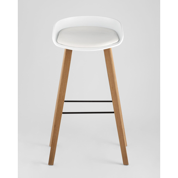 Обеденная группа стол барный DSW NEW 120*60*106 см белый, 3 барных стула LIBRA SOFT белый