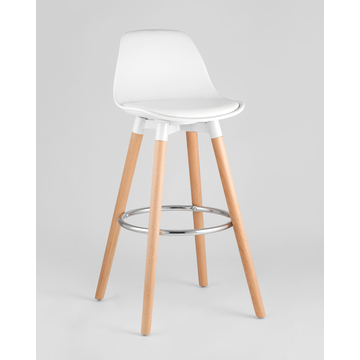 Обеденная группа стол барный DSW белый, 3 барных стула Мартин белый