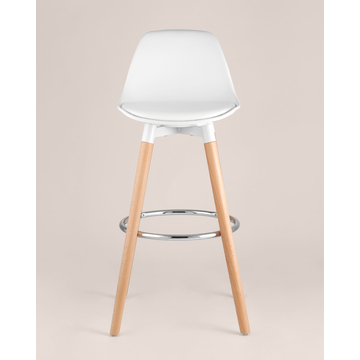 Обеденная группа стол барный DSW белый, 3 барных стула Мартин белый