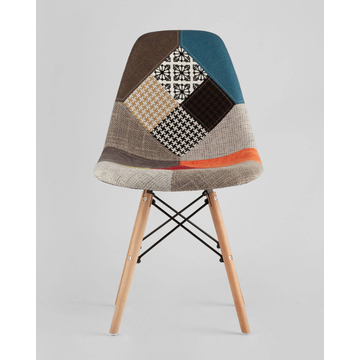 Обеденная группа стол Oslo 120*80, 4 стула DSW пэчворк