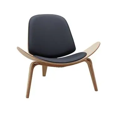 Лаунж кресло Нортон экокожа черное