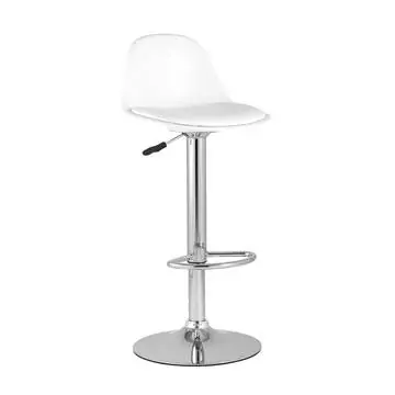 Стул барный Смит белый на газлифте