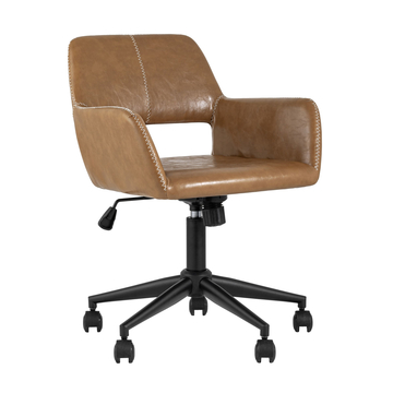 Кресло компьютерное офисное Филиус экокожа коричневый