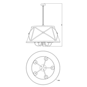 Светильник подвесной Moderli V1260-5P Berta