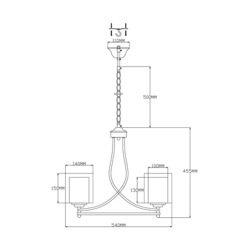 Люстра подвесная Moderli V2521-3P Maximilian