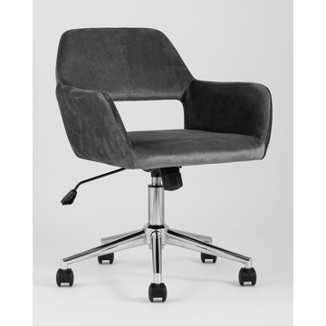 Кресло офисное Ross велюр серый