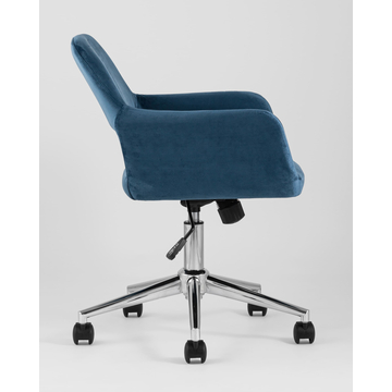 Кресло офисное Ross велюр синий