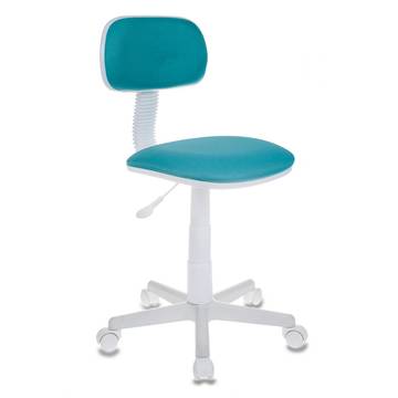 Кресло детское Бюрократ CH-W201NX/26-24 голубой 26-24 (пластик белый)