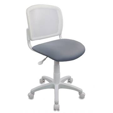 Кресло детское Бюрократ CH-W296NX/15-175 спинка сетка белый TW-15 сиденье бирюзовый 15-175 (пластик белый)