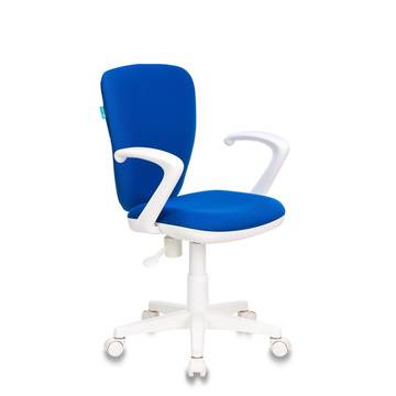 Кресло детское Бюрократ KD-W10AXSN/26-21 синий 26-21 (пластик белый)