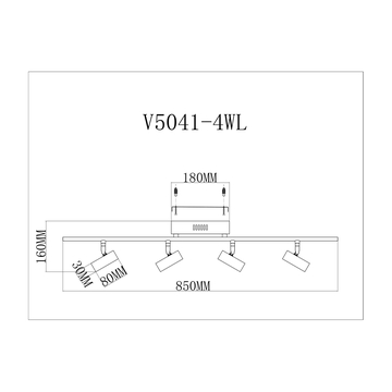 Светодиодный спот Moderli V5041-4WL Right