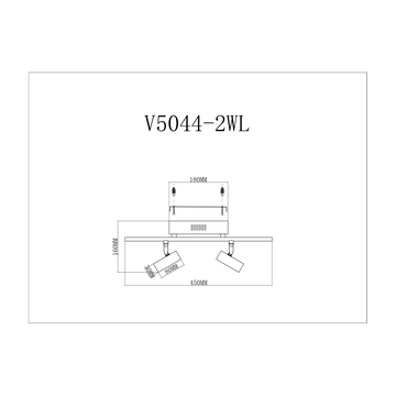 Светодиодный спот Moderli V5044-2WL Right