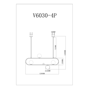 Подвесной светильник Moderli V6030-4P Krona