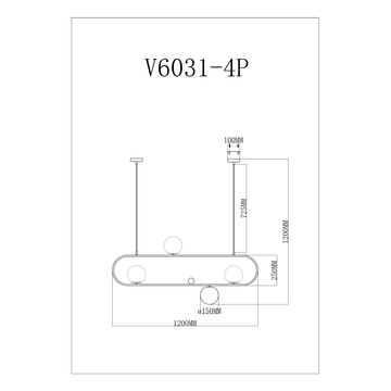 Подвесной светильник Moderli V6031-4P Krona