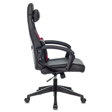 Кресло игровое Бюрократ ZOMBIE DRIVER черный/красный искусственная кожа с подголов. крестовина плас