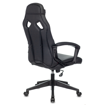 Кресло игровое Бюрократ ZOMBIE DRIVER черный/красный искусственная кожа с подголов. крестовина плас