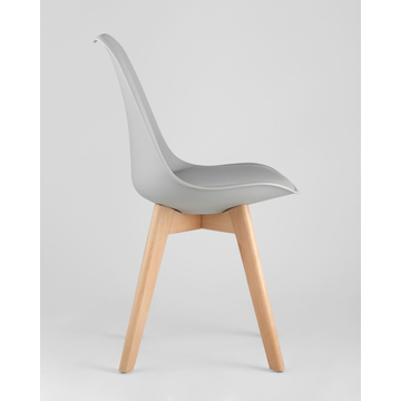 Обеденная группа стол Стокгольм 160-220*90, 6 стульев Frankfurt серые