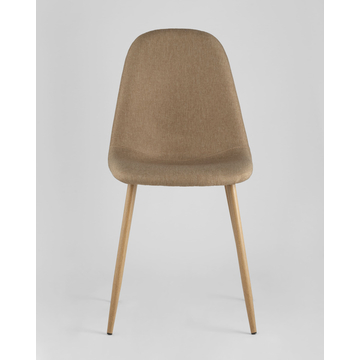 Обеденная группа стол Стокгольм 160-220*90, 6 стульев Валенсия бежевые