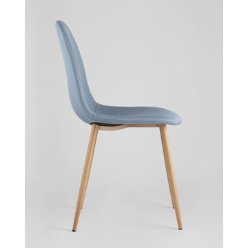 Обеденная группа стол Берген 120-180*80, 4 стула Валенсия голубые