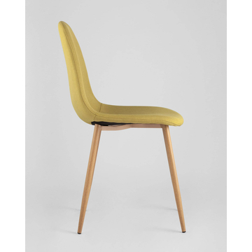 Обеденная группа стол Берген 120-180*80, 4 стула Валенсия желтые