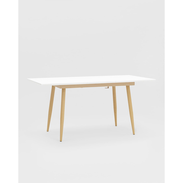 Обеденная группа стол Стокгольм 120-160*80, 4 стула Frankfurt пэчворк