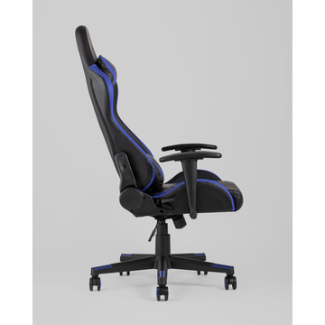 Кресло игровое TopChairs Gallardo синее с подушкой