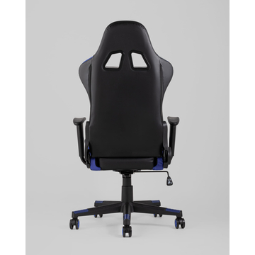 Кресло игровое TopChairs Gallardo синее с подушкой