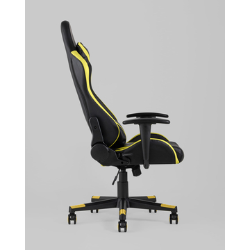 Кресло игровое TopChairs Gallardo желтое с подушкой