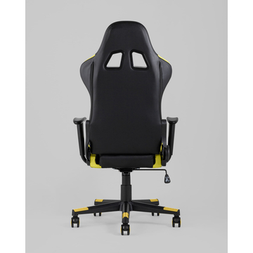 Кресло игровое TopChairs Gallardo желтое с подушкой